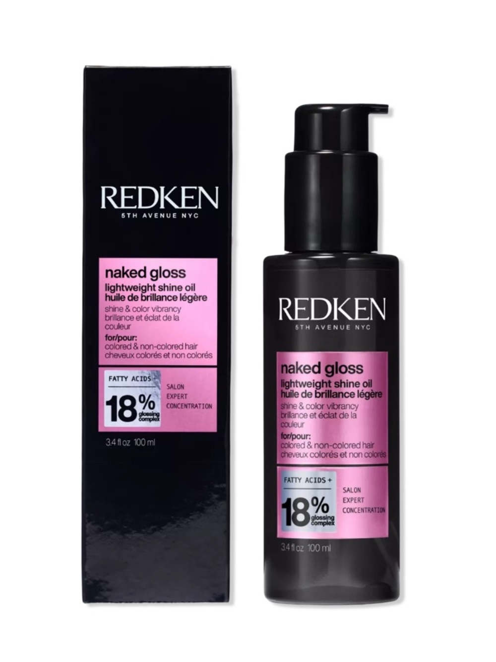 Redken Naked Gloss Lightweight Hair Oil For Shine And Frizz Control - NIB